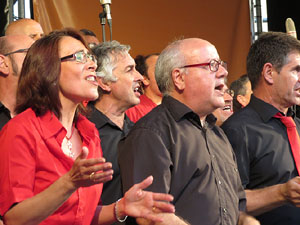 Festival A Capella 2015. Gospelians de Girona a la pla&ccedil;a de la Independ&egrave;ncia