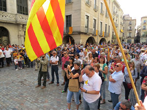 Diada Nacional 2015. Concentraci&oacute; a la pla&ccedil;a del Vi