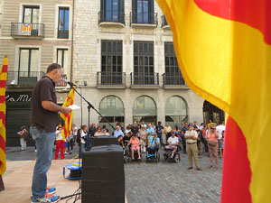 Diada Nacional 2015. Concentraci&oacute; a la pla&ccedil;a del Vi