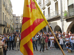 Diada Nacional 2015. Concentraci&oacute; a la pla&ccedil;a del Vi