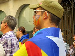 Diada Nacional 2015. Concentraci&oacute; a la pla&ccedil;a del Vi