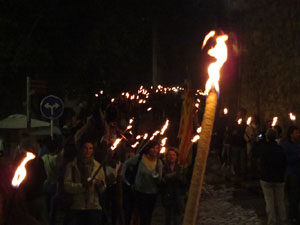 Diada Nacional 2015. IX Marxa de Torxes de Girona