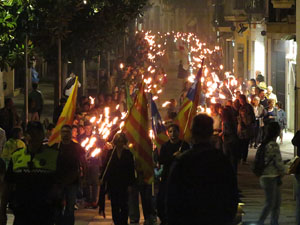 Diada Nacional 2015. IX Marxa de Torxes de Girona