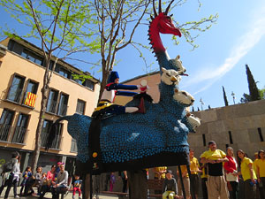Festes de Primavera de Girona 2015. Cercavila amb el Tarl&agrave;