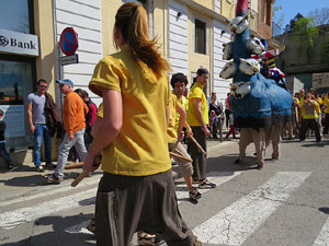 Festes de Primavera de Girona 2015. Cercavila amb el Tarl&agrave;
