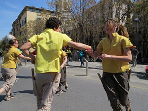 Festes de Primavera de Girona 2015. Cercavila amb el Tarl&agrave;