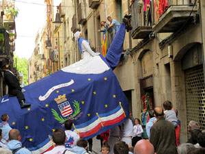 Festes de Primavera de Girona 2015. Presentaci&oacute; de la Mula Baba