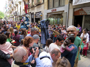 Festes de Primavera de Girona 2015. Penjada del Tarl&agrave;