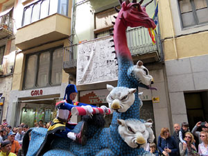 Festes de Primavera de Girona 2015. Penjada del Tarl&agrave;
