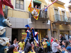 Festes de Primavera de Girona 2015. Penjada del Tarl&agrave;