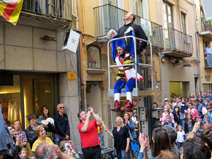 Festes de Primavera de Girona 2015. Penjada del Tarl&agrave;