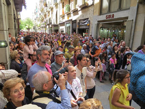 Festes de Primavera de Girona 2015. Penjada del Tarl&agrave;