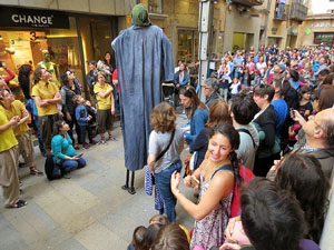 Festes de Primavera de Girona 2015. Penjada del Tarl&agrave;