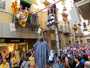 Festes de Primavera de Girona 2015. Penjada del Tarl&agrave;