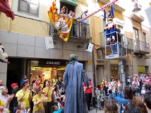 Festes de Primavera de Girona 2015. Penjada del Tarl&agrave;