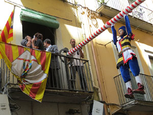 Festes de Primavera de Girona 2015. Penjada del Tarl&agrave;