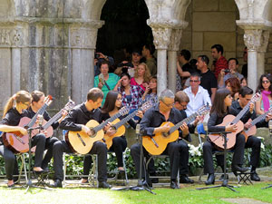Festival de Guitarra de Girona 2015. Acords Joves al claustre de la Catedral