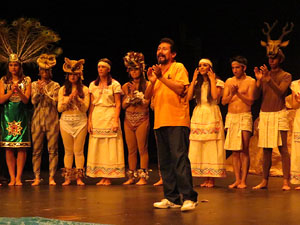 FITAG 2015. Espectacle Maz&aacute;tzin, el hombre venado, de la Cia. Centro Cultural Jalil Gibran, M&egrave;xic, i el Col&middot;lectiu Actoral de Girona