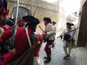 Girona resisteix! Jornades de recreaci&oacute; hist&ograve;rica de la Guerra de Successi&oacute;. Combat al carrer Rocabert&iacute;