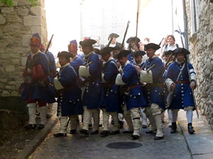 Girona resisteix! Jornades de recreaci&oacute; hist&ograve;rica de la Guerra de Successi&oacute;. Combat als carrers Bellmirall - Alemanys