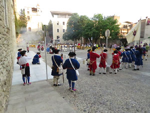 Girona resisteix! Jornades de recreaci&oacute; hist&ograve;rica de la Guerra de Successi&oacute;. Combat final a la pla&ccedil;a de Sant Dom&egrave;nec