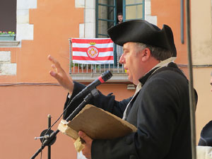 Girona resisteix! Jornades de recreaci&oacute; hist&ograve;rica de la Guerra de Successi&oacute;. Presentaci&oacute; de l'esdeveniment a la pla&ccedil;a de la Catedral