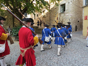 Girona resisteix! Jornades de recreaci&oacute; hist&ograve;rica de la Guerra de Successi&oacute;. Combat a la bretxa de la muralla