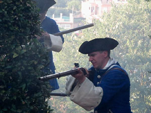 Girona resisteix! Jornades de recreaci&oacute; hist&ograve;rica de la Guerra de Successi&oacute;. Combat a la bretxa de la muralla