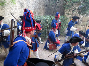 Girona resisteix! Jornades de recreaci&oacute; hist&ograve;rica de la Guerra de Successi&oacute;. Combat als Jardins dels Alemanys