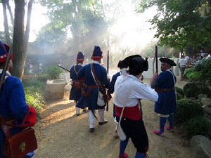 Girona resisteix! Jornades de recreaci&oacute; hist&ograve;rica de la Guerra de Successi&oacute;. Combat als Jardins dels Alemanys