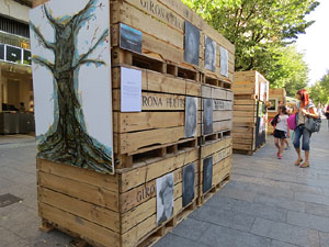 Festival inund'ART 2015. Espai expositiu de la Rambla de la Llibertat