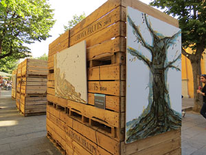 Festival inund'ART 2015. Espai expositiu de la Rambla de la Llibertat