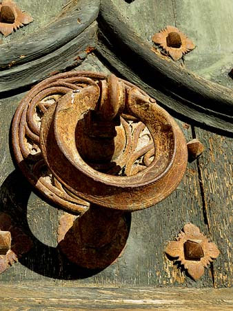 Picaport de la porta dels Ap&ograve;stols