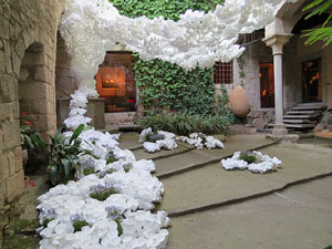 Temps de Flors 2015. Carrer de la For&ccedil;a. Patis, espais, carrerons