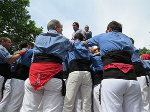 Temps de Flors 2015. Trobada castellera amb Marrecs de Salt, els Xics de Granollers i els Sagals d'Osona