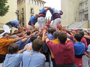 Temps de Flors 2015. Trobada castellera amb Marrecs de Salt, els Xics de Granollers i els Sagals d'Osona