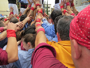 Temps de Flors 2015. Trobada castellera amb Marrecs de Salt, els Xics de Granollers i els Sagals d'Osona