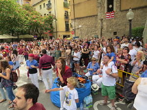 Temps de Flors 2015. Trobada castellera amb Marrecs de Salt, els Xics de Granollers i els Sagals d'Osona