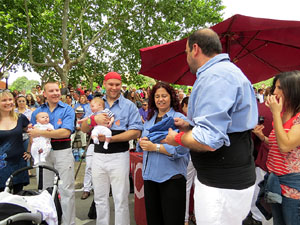 Temps de Flors 2015. Trobada castellera amb Marrecs de Salt, els Xics de Granollers i els Sagals d'Osona