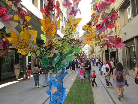 Temps de Flors 2015. El Mercadal. Pla&ccedil;a de Santa Susanna, carrer Nou i carrer de Santa Clara