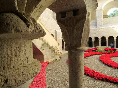 Decoraci&oacute; floral del claustre