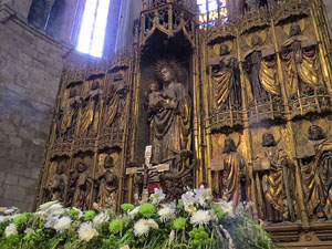 Temps de Flors 2015. L'esgl&eacute;sia de Sant Feliu
