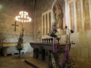 Temps de Flors 2015. L'esgl&eacute;sia de Sant Feliu