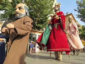 Und&agrave;rius, festival d'estiu de Girona de cultura popular i tradicional. Cercavila de Fal&middot;lera Gironina
