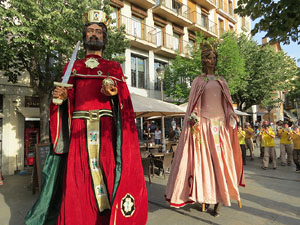 Und&agrave;rius, festival d'estiu de Girona de cultura popular i tradicional. Cercavila de Fal&middot;lera Gironina