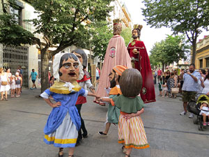 Und&agrave;rius, festival d'estiu de Girona de cultura popular i tradicional. Cercavila de Fal&middot;lera Gironina