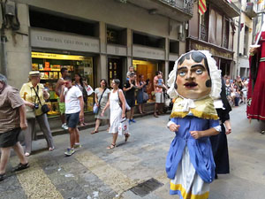 Und&agrave;rius, festival d'estiu de Girona de cultura popular i tradicional. Cercavila de Fal&middot;lera Gironina