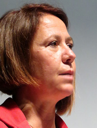 L'alcaldessa de Girona, Marta Madrenas, durant la seva intervenci&oacute; a l'acte