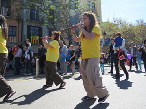 Festes de Primavera de Girona 2016. Penjada del Tarl&agrave;. La cercavila