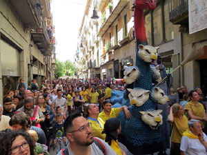 Festes de Primavera de Girona 2016. Penjada del Tarl&agrave;